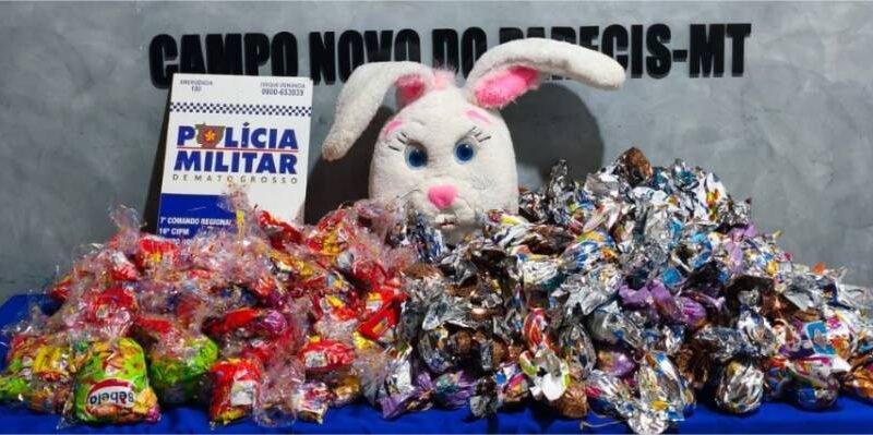Polícia Militar frustra evento e apreende ovos de Páscoa que seriam distribuídos por facção
