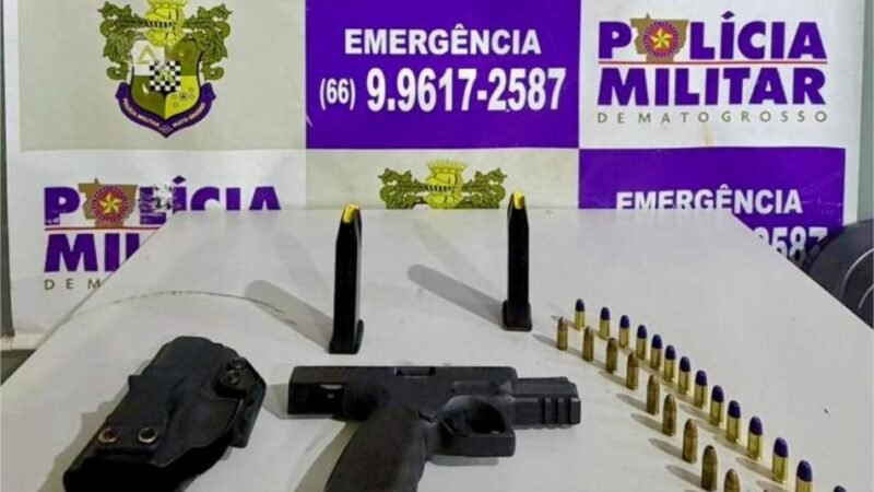 Polícia Militar apreende arma de fogo e prende homem por porte ilegal