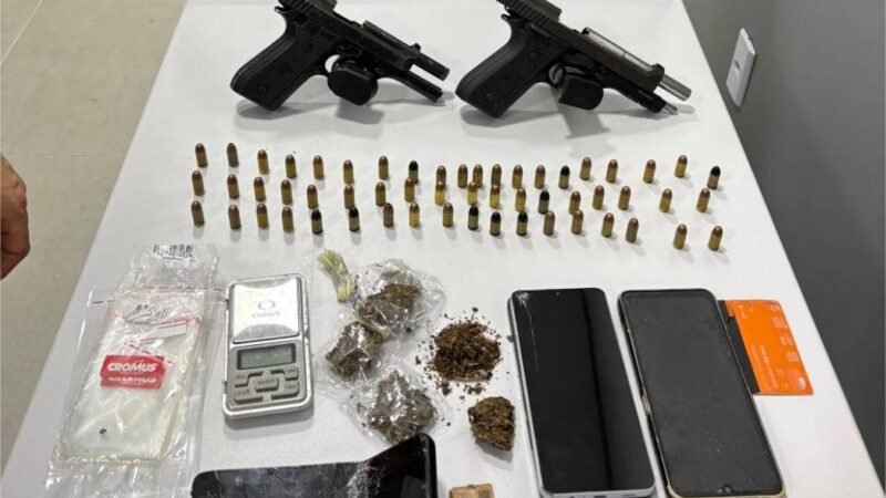 Polícia Civil prende suspeitos por tráfico de drogas, associação criminosa e porte ilegal de arma de fogo em Guarantã do Norte
