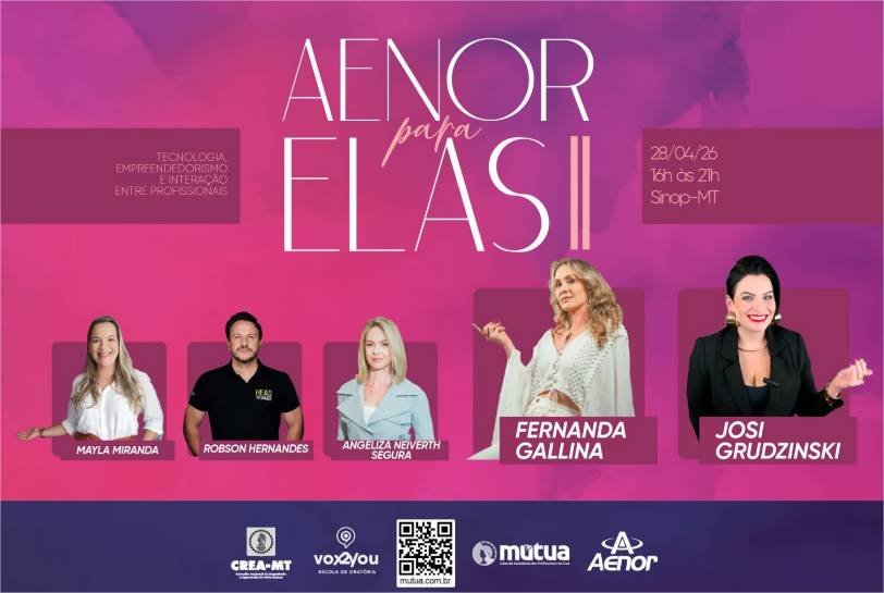 Aenor Para Elas II reforça união, qualificação e protagonismo feminino na engenharia em Sinop