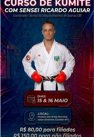 Curso com técnico da Seleção Brasileira de Base mira novo salto do kumitê em MT