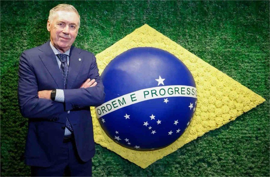 CBF anuncia a renovação com Carlo Ancelotti pela Seleção Brasileira até 2030