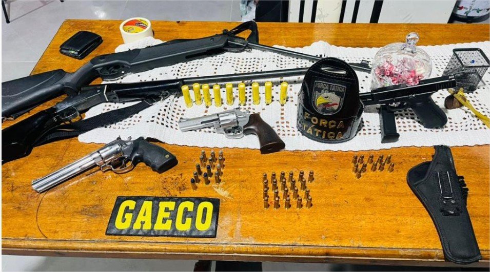 Força Tática apreende cinco armas de fogo e 74 munições durante abordagens em Sinop