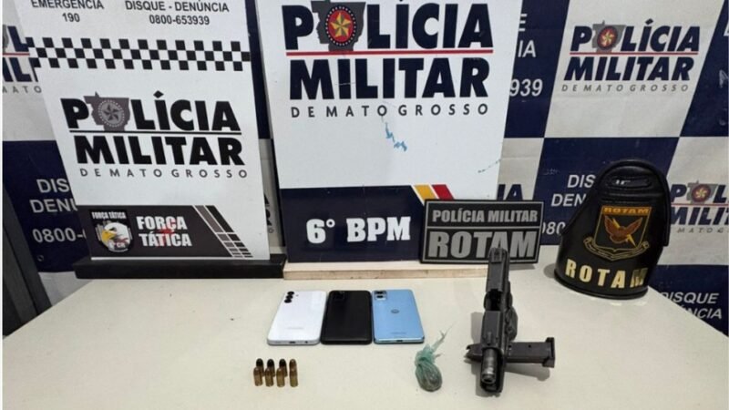 Polícia Militar prende dois faccionados em flagrante após homicídio em Cáceres