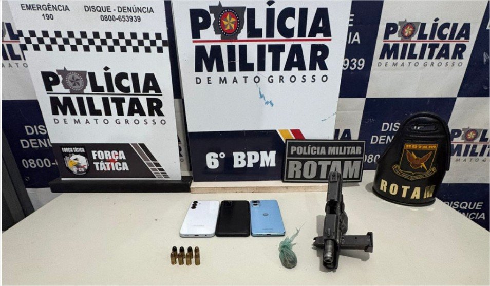 Polícia Militar prende dois faccionados em flagrante após homicídio em Cáceres
