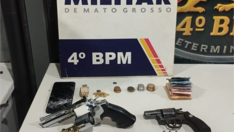 Polícia Militar intercepta roubo à residência e prende três homens em Várzea Grande