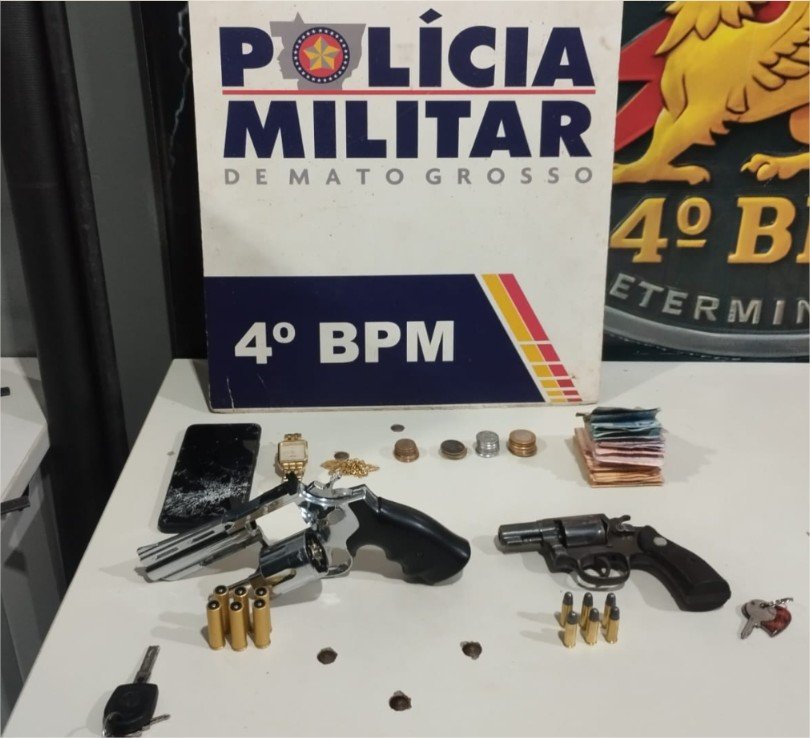 Polícia Militar intercepta roubo à residência e prende três homens em Várzea Grande