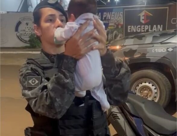 Policiais da Rotam salvam bebê de 20 dias após engasgamento em Juína