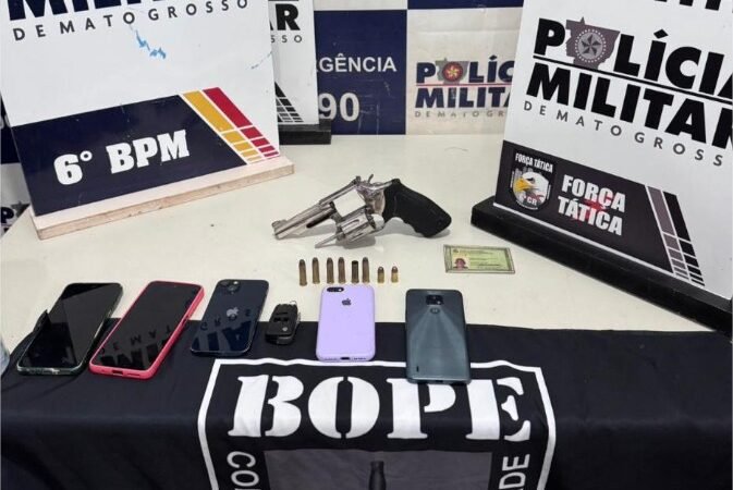 Polícia Militar detém quadrilha suspeita por homicídio em Cáceres