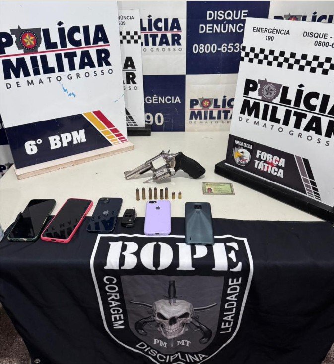 Polícia Militar detém quadrilha suspeita por homicídio em Cáceres