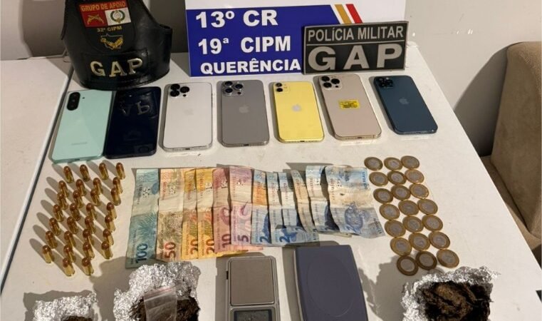 Quatro pessoas são detidas por tráfico de drogas em Querência
