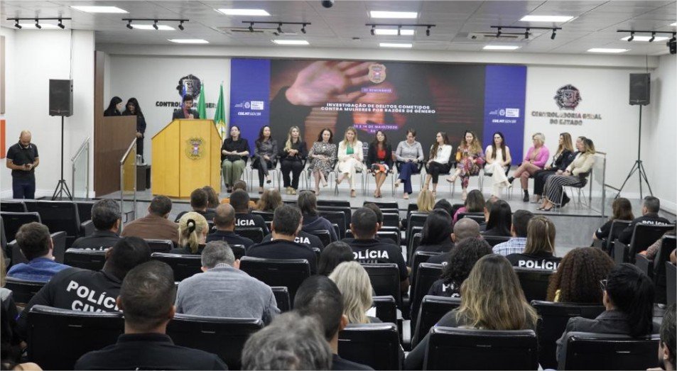 Polícia Civil realiza seminário de investigação de crimes contra mulheres em razão de gênero