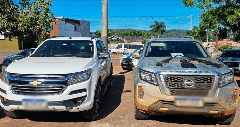Gefron prende seis pessoas, apreende armas e recupera veículos roubados em MT