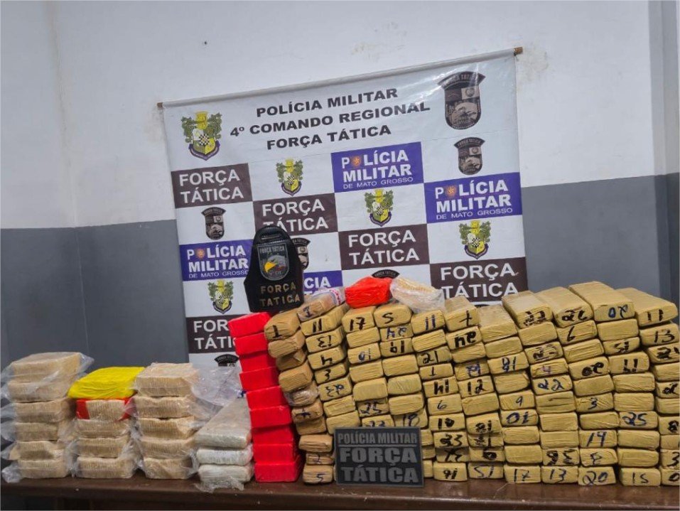 Força Tática apreende 141 quilos de drogas e causa prejuízo de R$ 2,5 milhões às facções criminosas