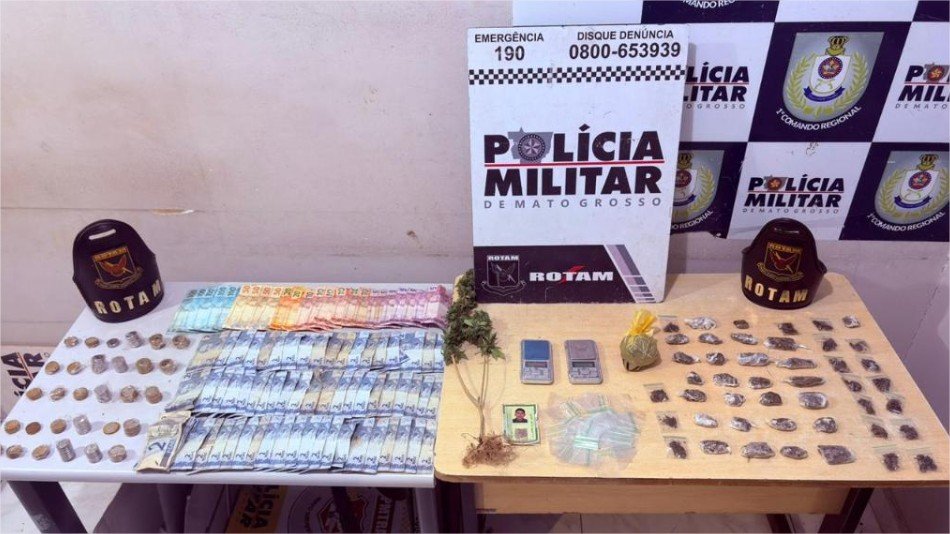 Polícia Militar prende cinco pessoas por tráfico de drogas em bairros de Cuiabá
