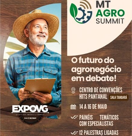 Agro Summit 2026 terá debates sobre tecnologia, gestão e investimentos durante a ExpoVG
