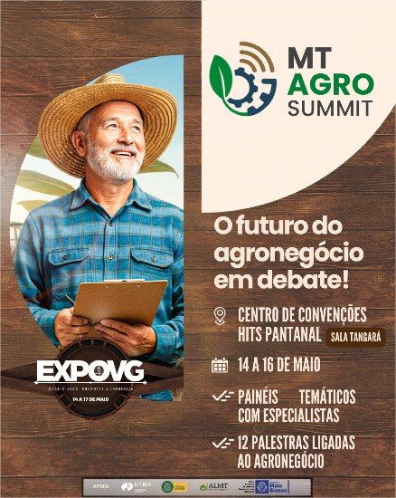 Agro Summit 2026 terá debates sobre tecnologia, gestão e investimentos durante a ExpoVG