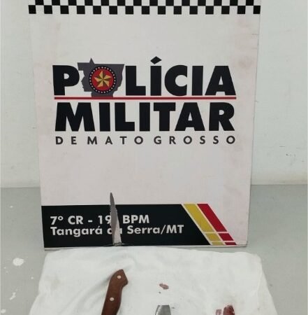 Polícia Militar prende homem por tentativa de feminicídio em Tangará da Serra