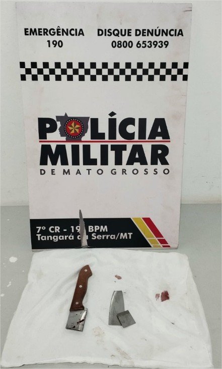 Polícia Militar prende homem por tentativa de feminicídio em Tangará da Serra