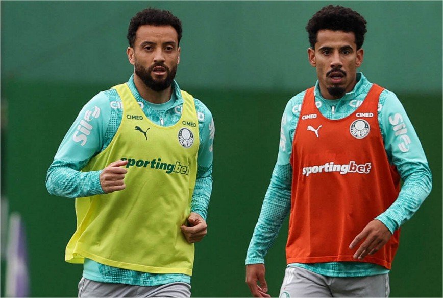 Felipe Anderson volta aos treinos após lesão e pode reforçar o Palmeiras