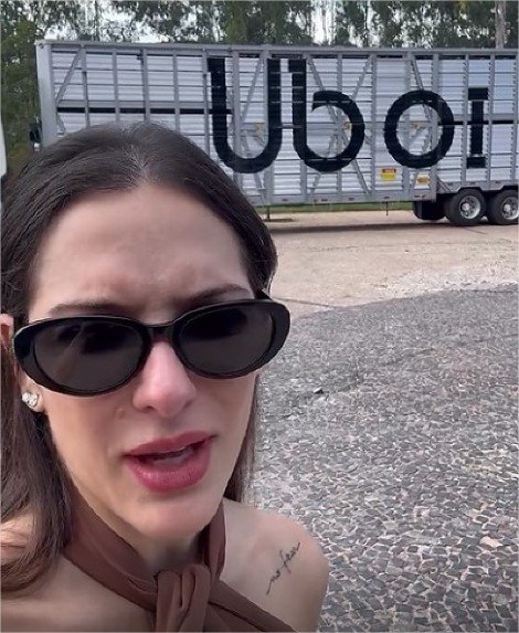 Janaina Riva flagra ‘Uboi’ e brinca: “aqui em MT até o Uber é diferente”