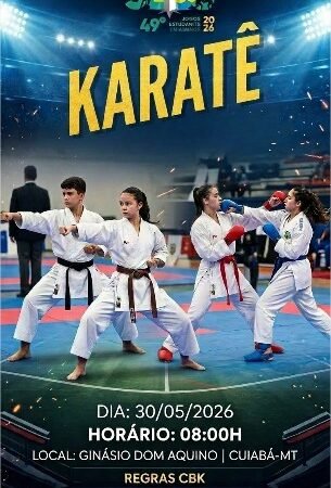 Shotokan mira classificação nos Jogos Estudantis Cuiabanos