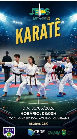 Shotokan mira classificação nos Jogos Estudantis Cuiabanos