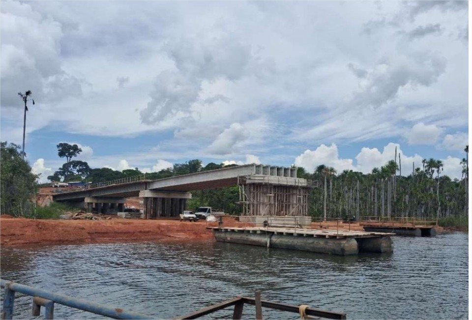 Governo de MT constrói nova ponte de 560 metros sobre Rio Teles Pires em Itaúba