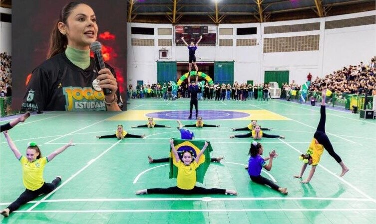 Michelly Alencar destaca força do esporte na abertura dos Jogos Estudantis Cuiabanos
