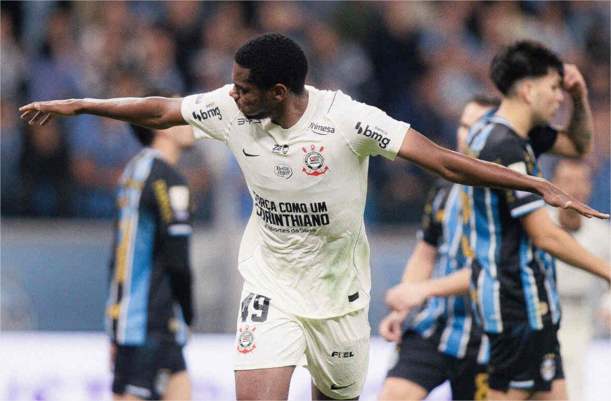 André brilha e Corinthians vence Grêmio de virada em Porto Alegre