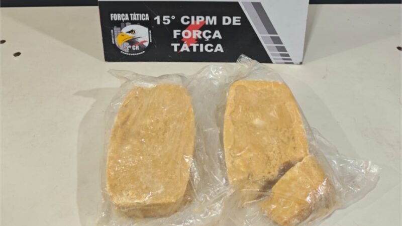 Força Tática prende mulher com dois quilos de pasta base em Várzea Grande