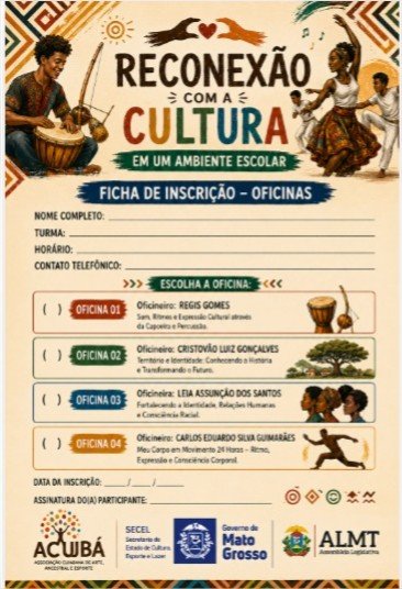 ACUBÁ organiza projeto de reconexão cultural em escola estadual