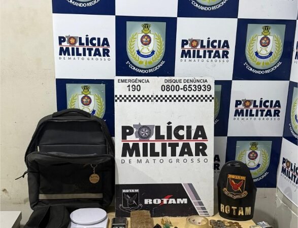 Rotam prende homem com drogas e R$ 6,3 mil em dinheiro em Cuiabá