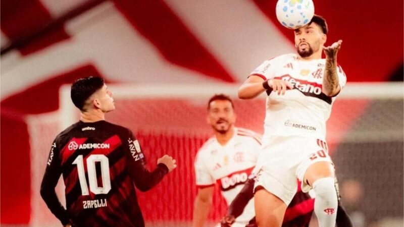 Rossi falha, mas Flamengo busca empate com Athletico na Arena da Baixada