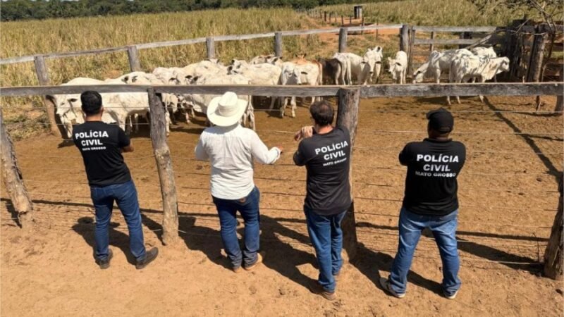 Polícia Civil recupera 33 cabeças de gado furtadas de propriedade rural em Cocalinho