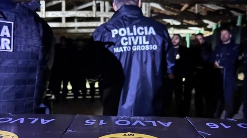 Polícia Civil mira grupo criminoso envolvido com tráfico de drogas, comércio de armas e apoio logístico ao crime no oeste de MT