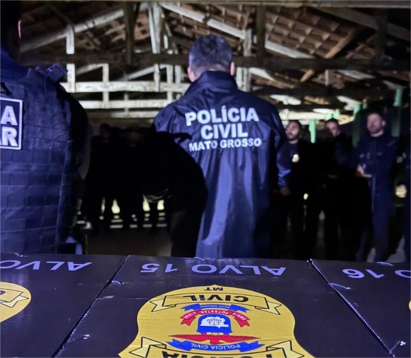Polícia Civil mira grupo criminoso envolvido com tráfico de drogas, comércio de armas e apoio logístico ao crime no oeste de MT