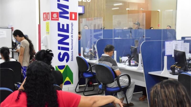 Sine-MT disponibiliza mais de 2,4 mil vagas de emprego nesta semana
