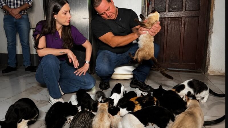 Janaina Riva e Sargento Vidal reforçam defesa da castração animal e apoio aos protetores