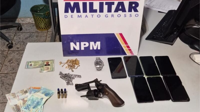 Polícia Militar conduz oito faccionados por ameaça e extorsão em Carlinda
