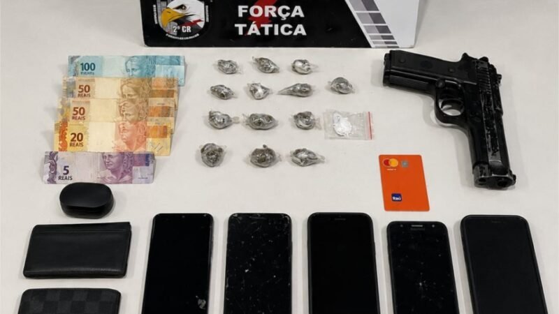 Força Tática apreende dois adolescentes com drogas e arma de brinquedo em Várzea Grande