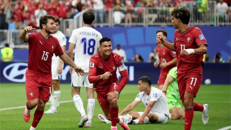 Cristiano Ronaldo faz dois gols e Portugal vence o Uzbequistão por 5×0