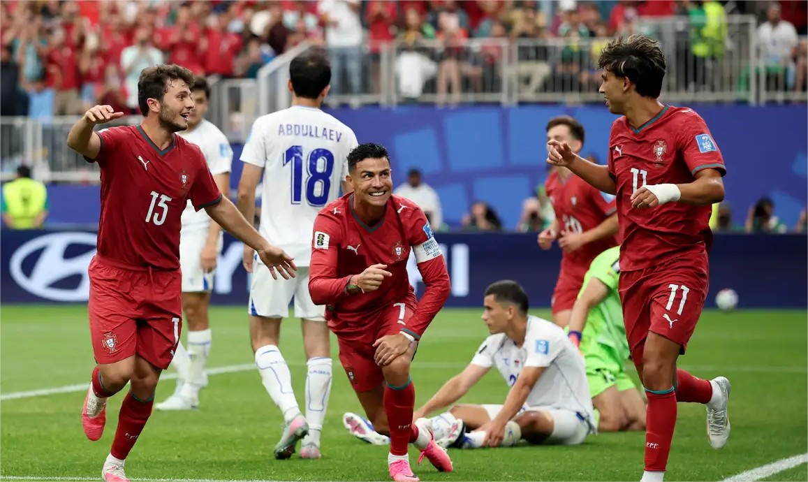 Cristiano Ronaldo faz dois gols e Portugal vence o Uzbequistão por 5×0