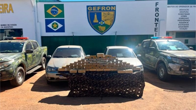 Gefron causa prejuízo de R$ 530 mil às facções criminosas com apreensão de quatro veículos e 67 quilos de drogas
