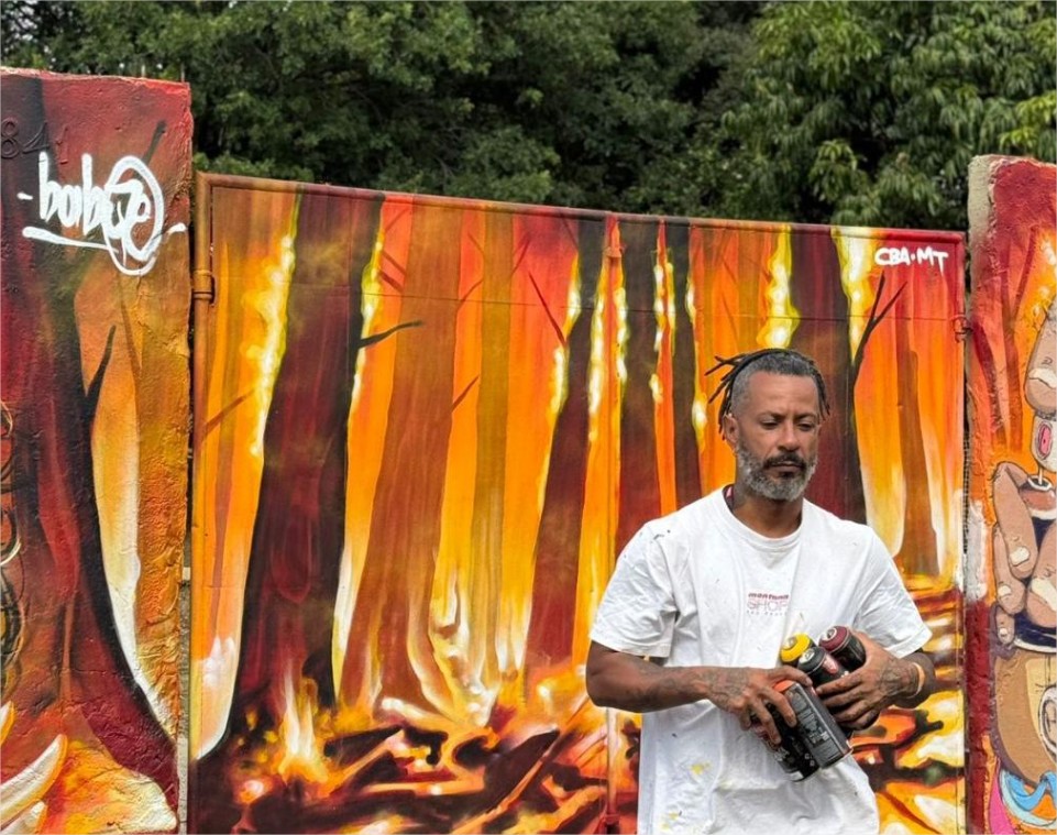 Artista mato-grossense assina identidade visual do Circuito Brasileiro de Skate no Parque Novo Mato Grosso