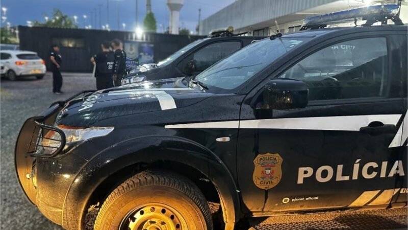 Polícia Civil cumpre dois mandados de prisão contra autor furtos em série em comércios em Cuiabá