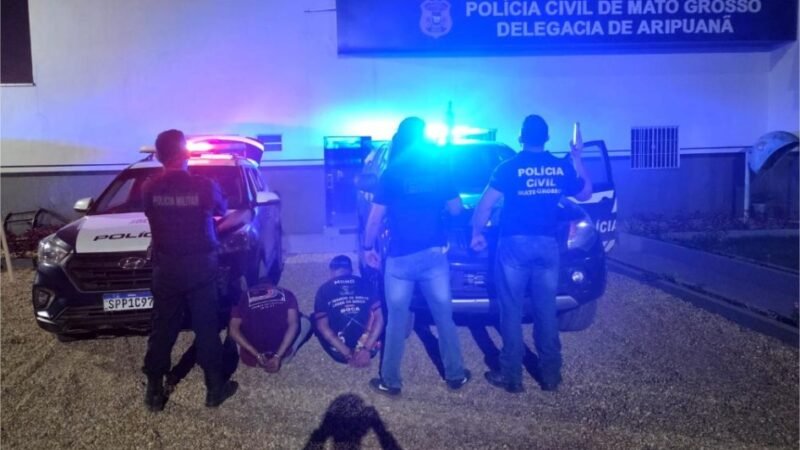 Polícias Civil e Militar prendem faccionados envolvidos em sequetro e execução de jovem em Aripuanã