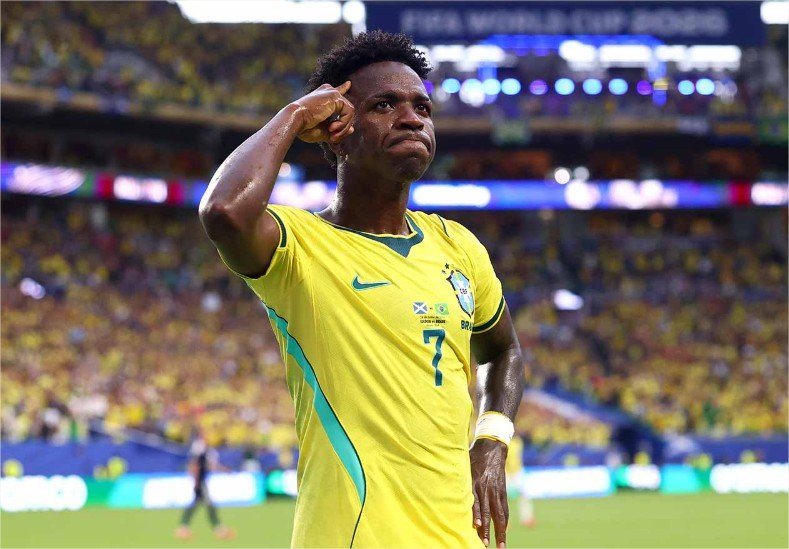Vini Jr. baila em cima da Escócia, e Brasil passa em primeiro. Neymar retorna