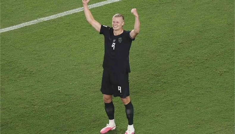 Haaland marca duas vezes, Noruega derrota Senegal e avança na Copa