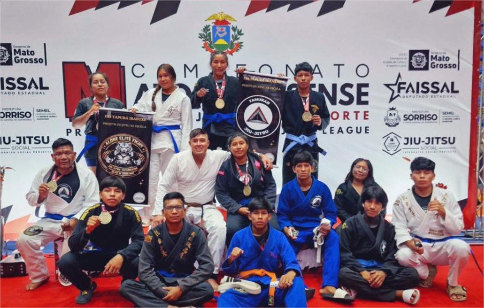 Projeto de jiu-jitsu fortalece protagonismo e identidade cultural de estudantes indígenas em Brasnorte